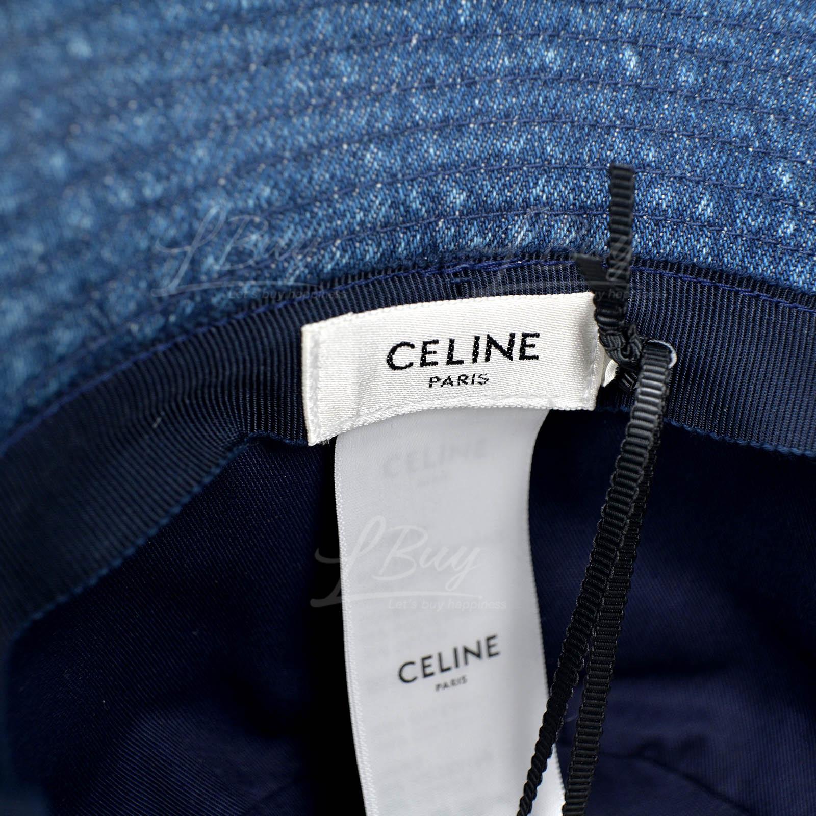 【日本入手困難】CELINE BUCKET HAT IN UNION WASH DENIM ハット Celine-Celine Bucket Hat in Dark Union Wash Denim