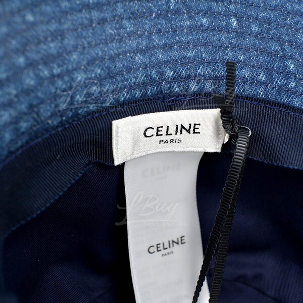 Celine-Celine Bucket Hat in Dark Union Wash Denim