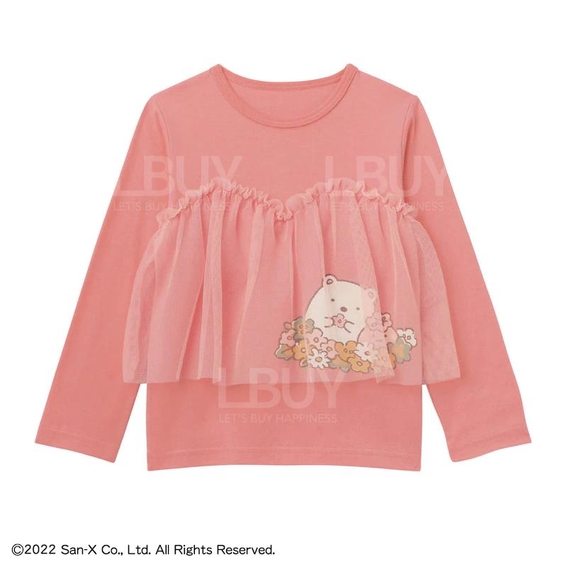 角落生物Long Sleeves Tee T-Shirt Pink (Size:100-150)