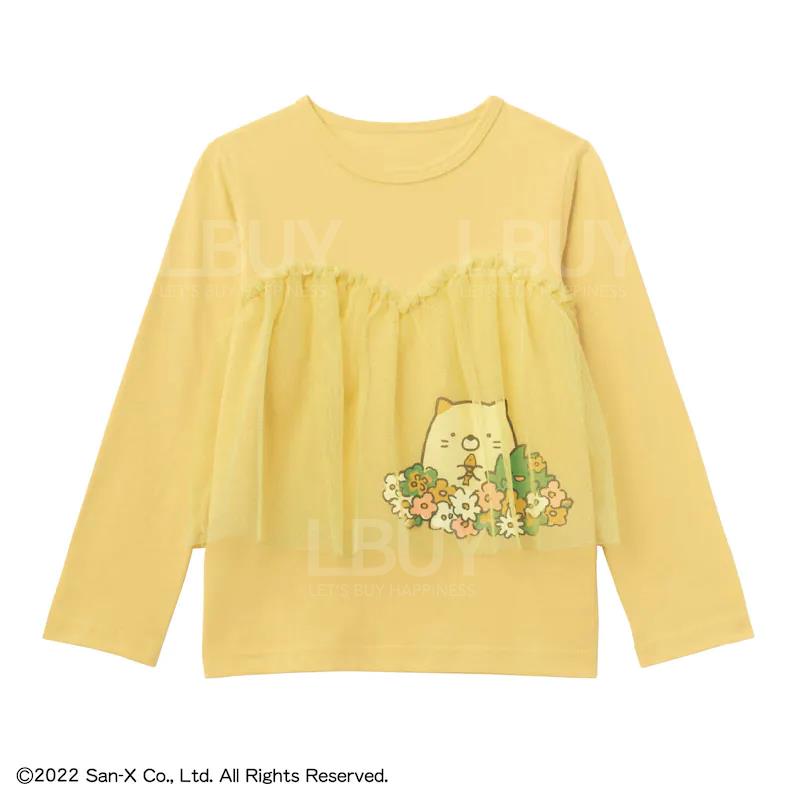 角落生物长袖T恤 黄色 (尺码:100-150)