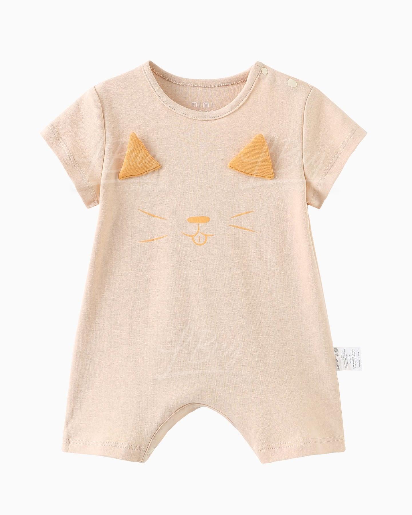 Bubbly Kitty Baby Romper (Size: 60-80)
