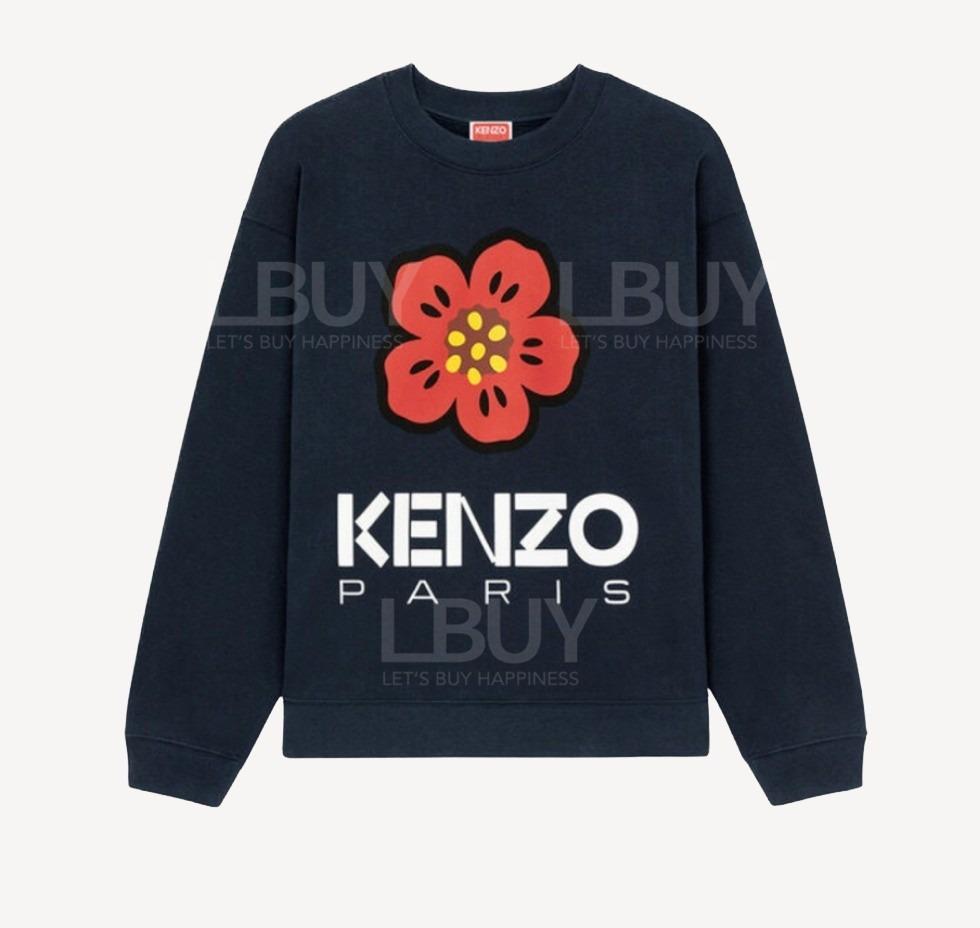 KENZO Boke Flower 深蓝色卫衣 女装 大码
