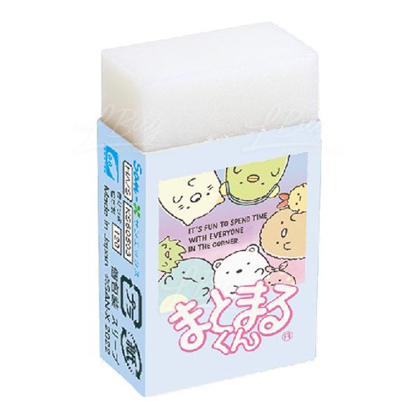角落生物Go Go School Happy School 三葉草系列藍色香味擦膠