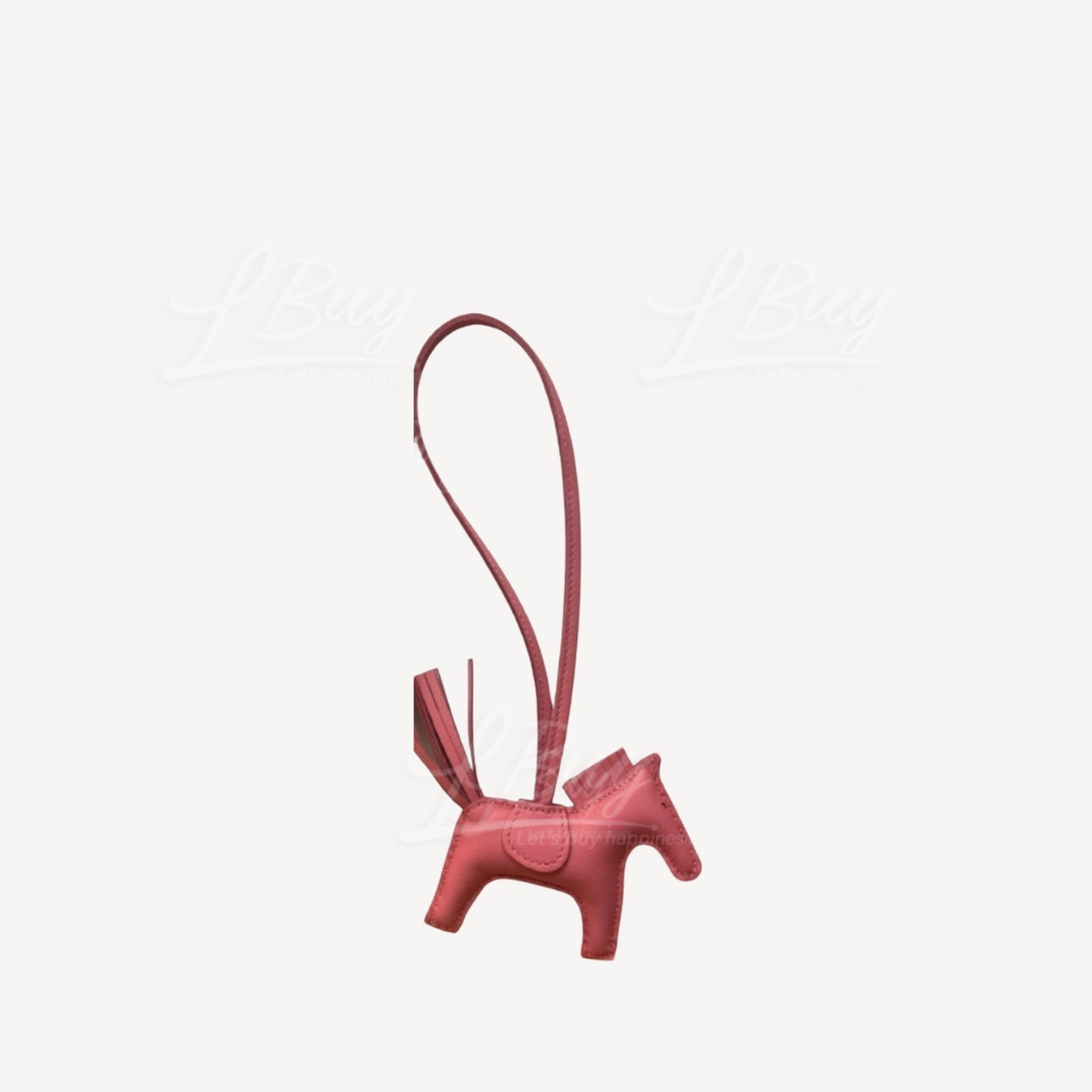 Hermes Rodeo PM Charm 包袋吊飾 玫瑰杜鵑粉