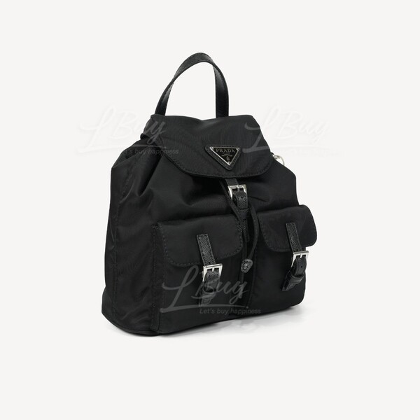 Prada-Prada Re-Nylon and Saffiano Leather Backpack Crossbody Prada-Prada Re-Nylon and Saffiano Leather Backpack Crossbody