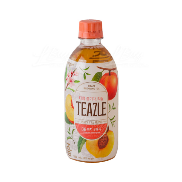 韓國熊津 TEAZLE 香桃烏龍茶 500ml