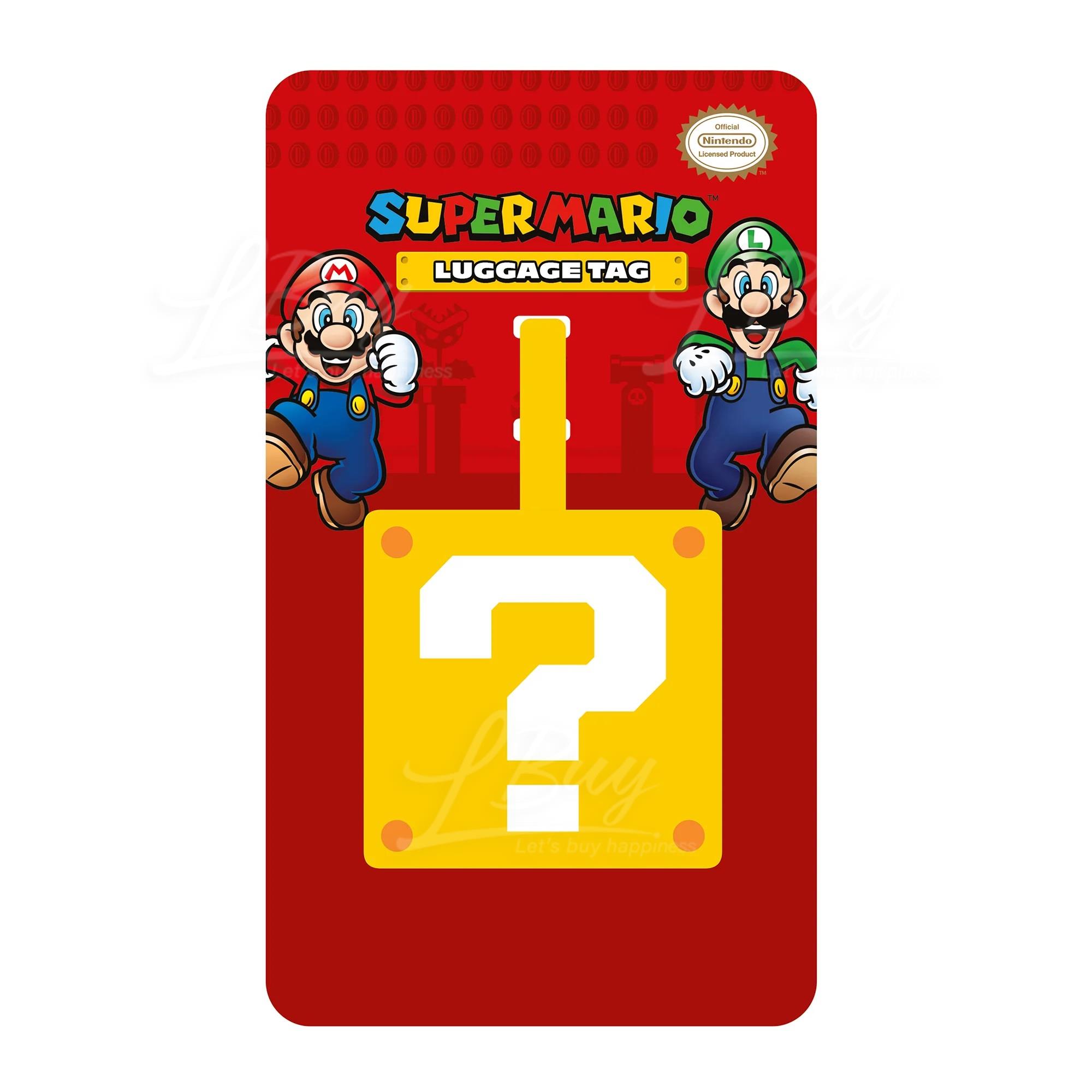 Super Mario Question Mark Block Luggage Tag