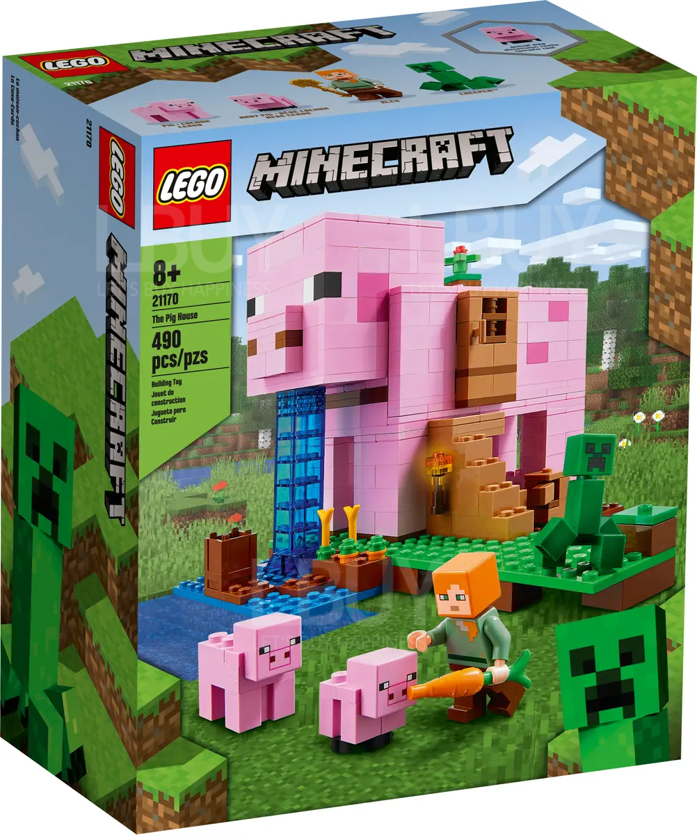 LEGO 21170 Minecraft 小猪之家 8+