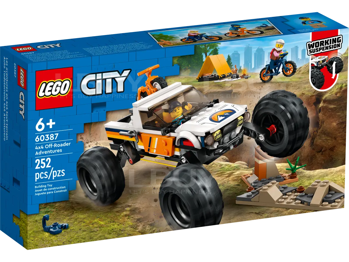 LEGO 60387 City 4x4 越野車冒險 6+