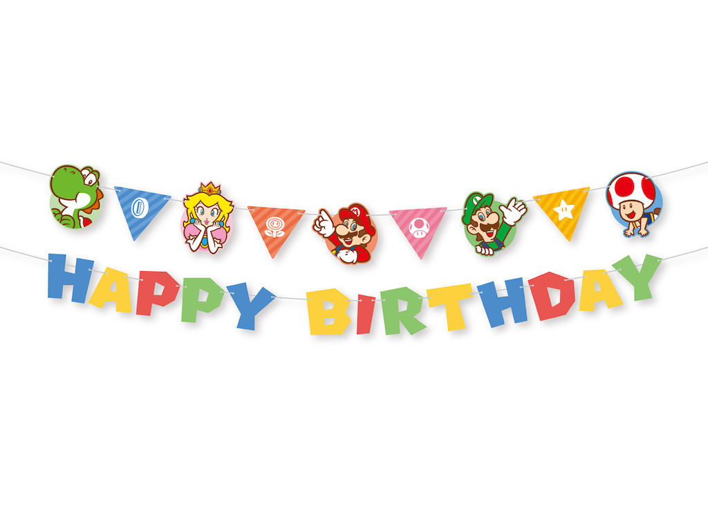 超级玛利欧 Home&Party 花环 (生日及派对)
