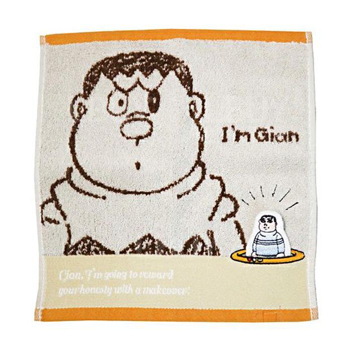 多啦A夢 方巾毛巾 25x25cm 胖虎圖案