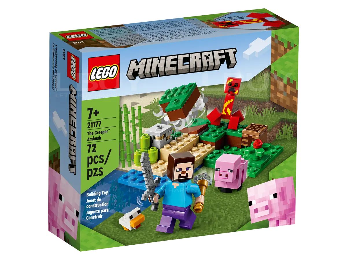 LEGO 21177 Minecraft 爬行者™ 伏击 7+