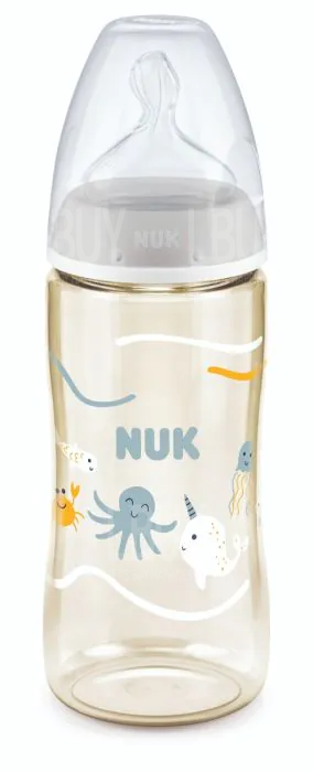 NUK PCH PPSU TC 300ml Bottle with Silicone Teat S2M - OCEAN