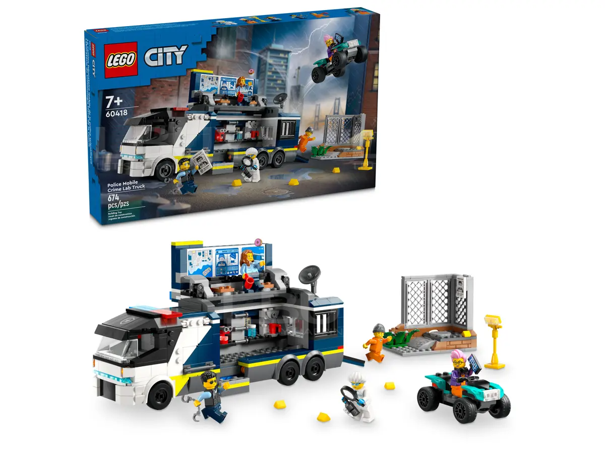 LEGO 60418 City 警察行動刑事實驗室 7+