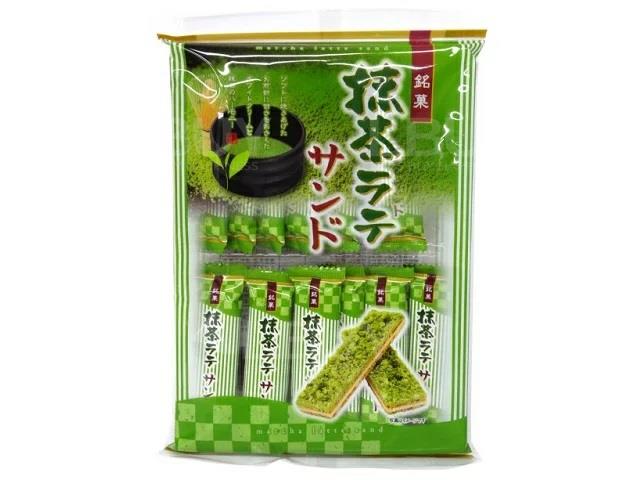 小宫山制果抹茶牛奶夹心饼12P