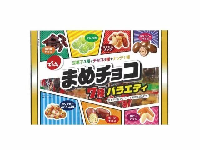 Denroku Mame 7款朱古力,豆豆及堅果小食190g