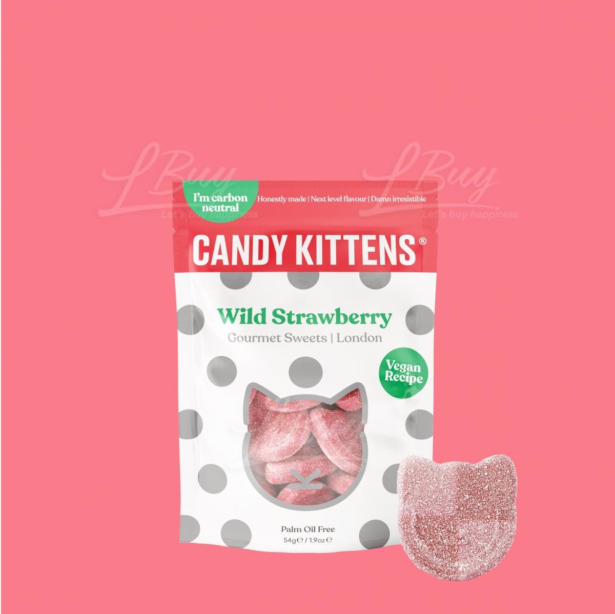 Candy Kittens 純素天然果汁貓貓酸軟糖(野莓味) 54g