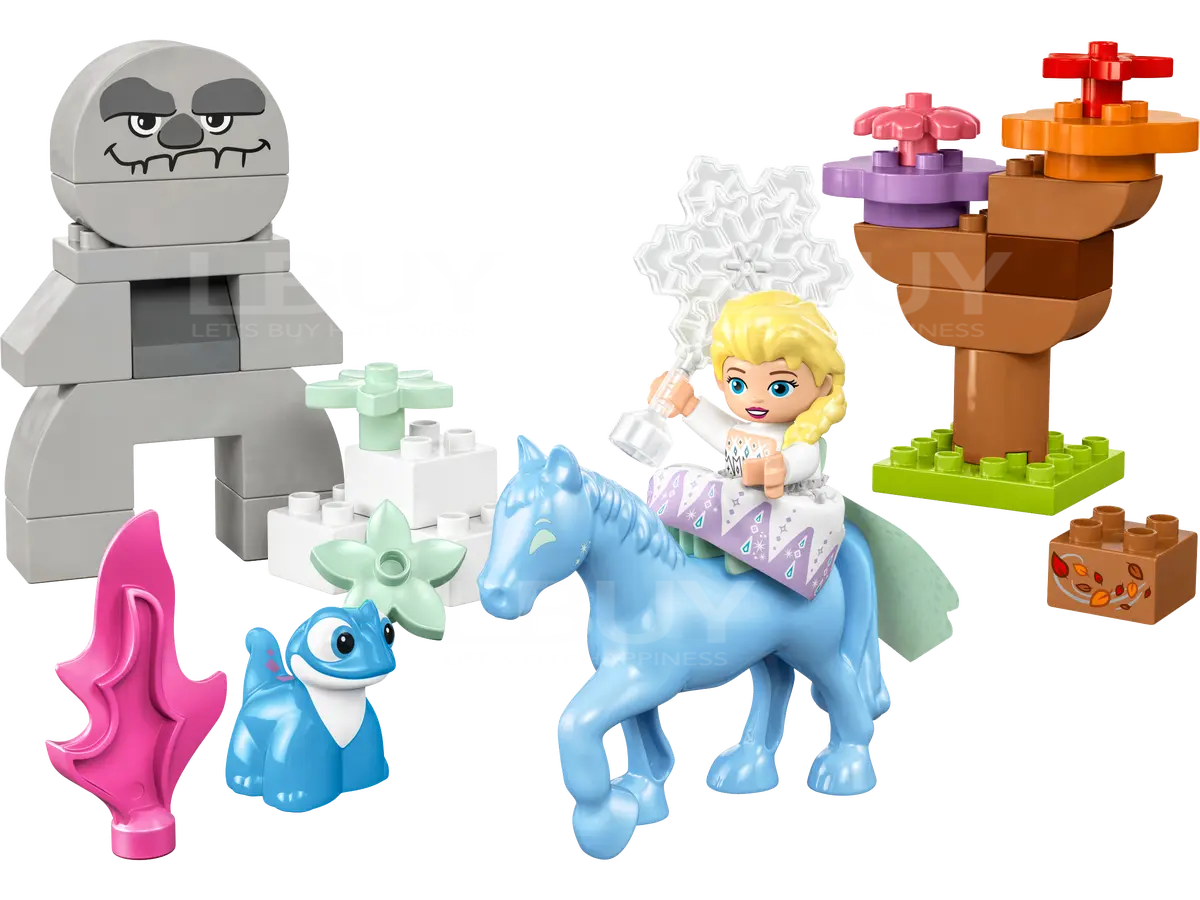 LEGO 10418 DUPLO 冰雪奇緣艾莎和布魯尼在魔法森林 2+