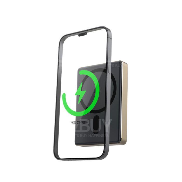 Mangotek 10000mAh MagSafe 磁吸無線便攜式充電器（兼容 MagSafe）- 鈦金