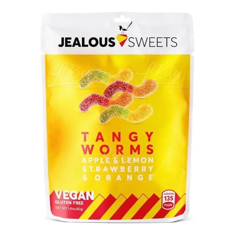 Jealous Sweets 纯素天然果汁酸味虫虫软糖(苹果+柠檬+ 草莓+橙味)40g