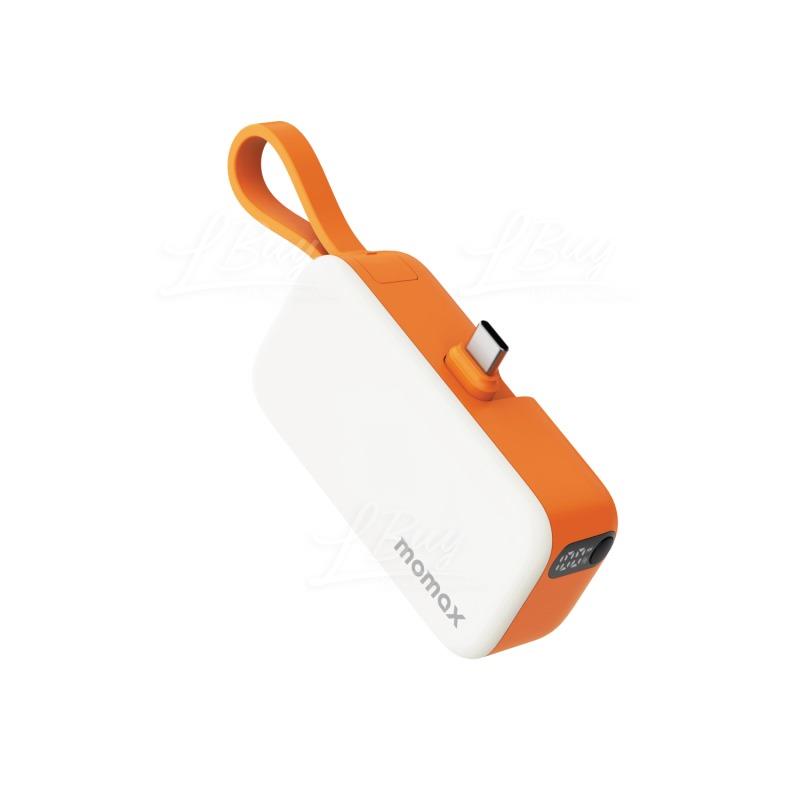 MOMAX 1-Power Mini 3 in 1 USB-C PowerBank 5000mAh IP130 Orange