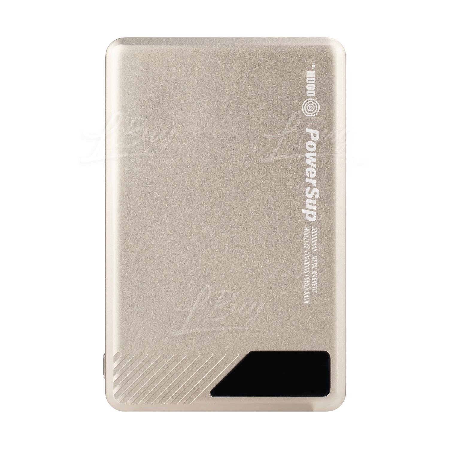 The Hood E17B PowerSup Slim Metal Wireless Power Bank(Magsafe Compatible) 10000mAh Titanium
