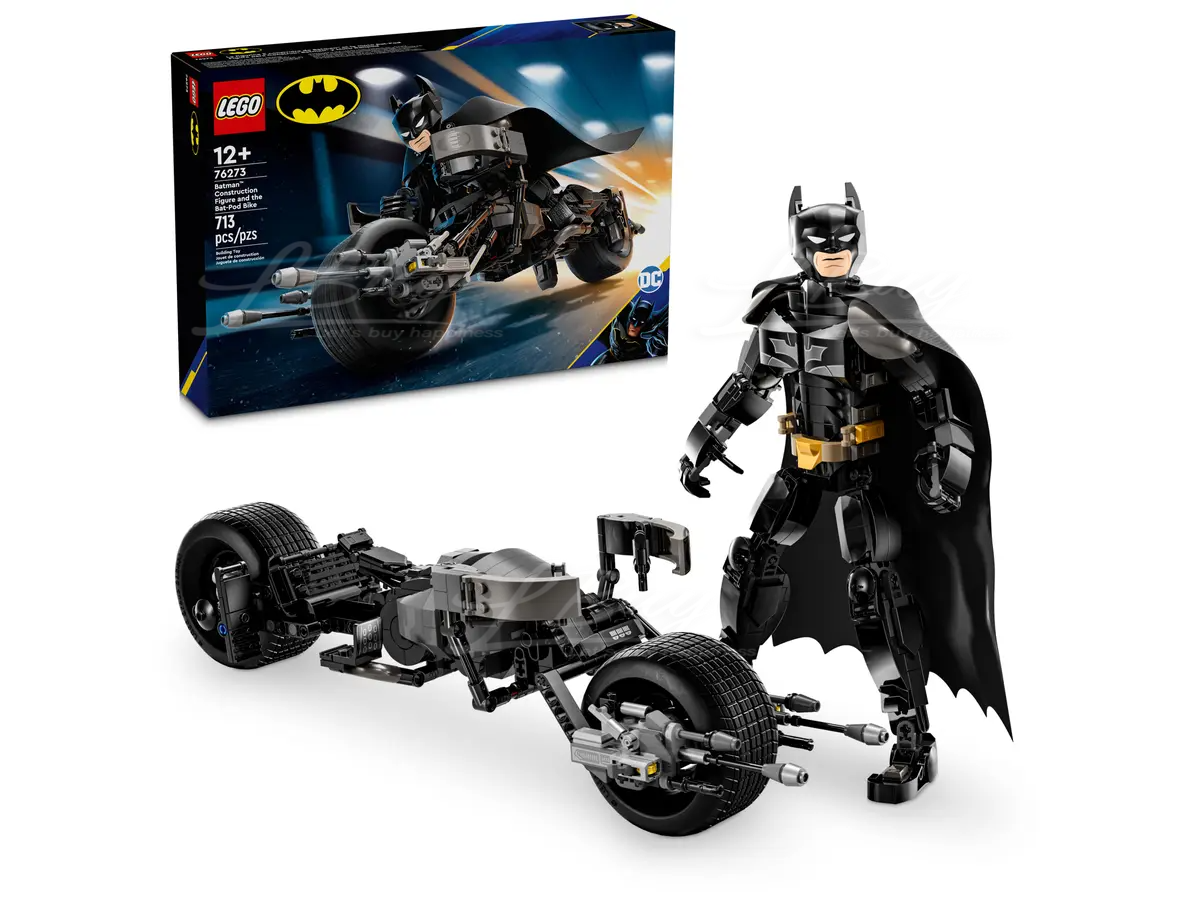 LEGO 76273 Super Heroes 蝙蝠俠™ 拼砌玩偶和蝙蝠機車 12+