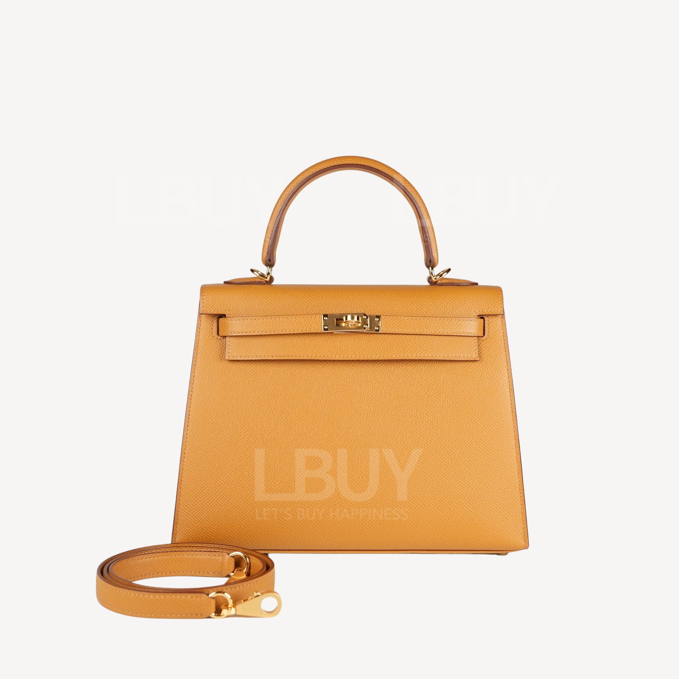 Hermes Kelly 25 Bag Sesame ghw