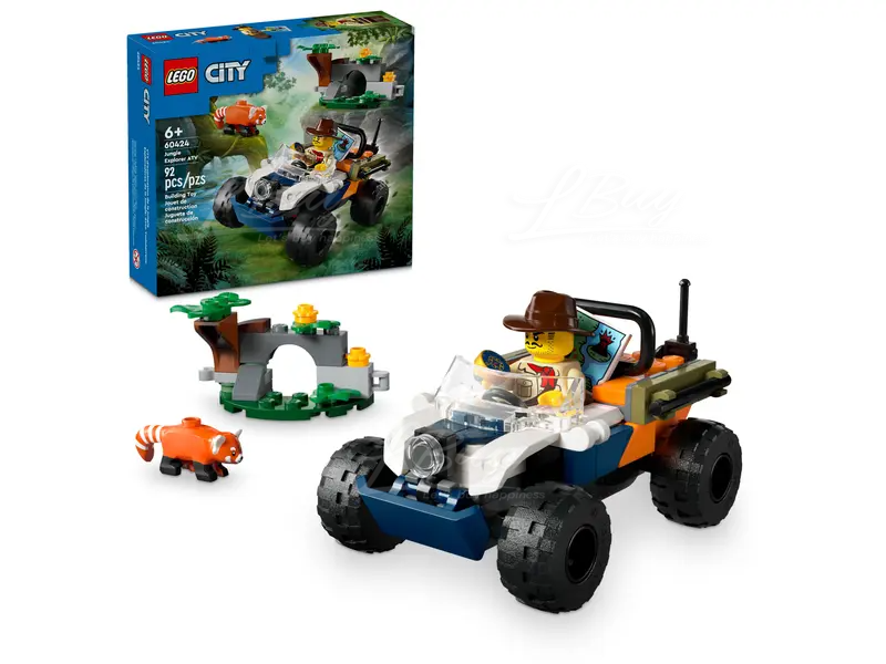LEGO 60424 City 叢林探險家沙灘車喜馬拉雅小貓熊任務 6+
