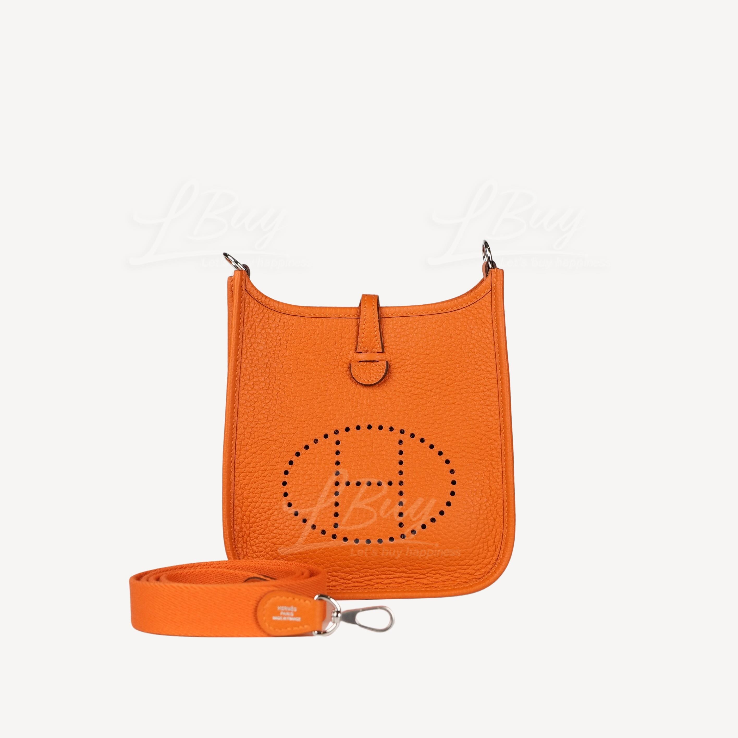 Hermes Mini Evelyne 16 Amazone Bag Orange phw