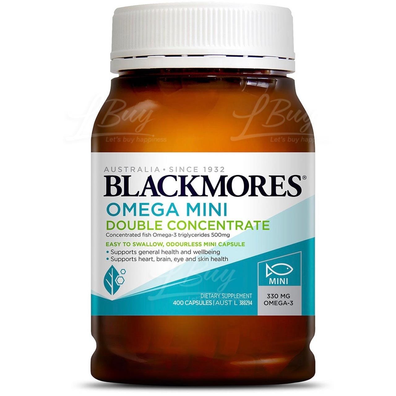 BLACKMORES Omega Mini Double Concentrate 400Capsules
