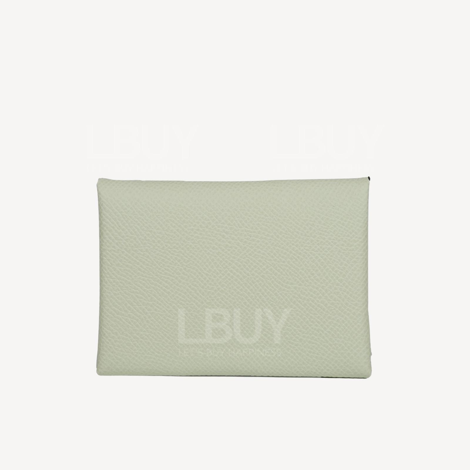 Hermes Calvi Duo Compact Card Holder 0S 氣泡綠
