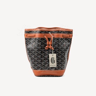 Goyard Petit Flot Bucket Bag PM Black and Tan