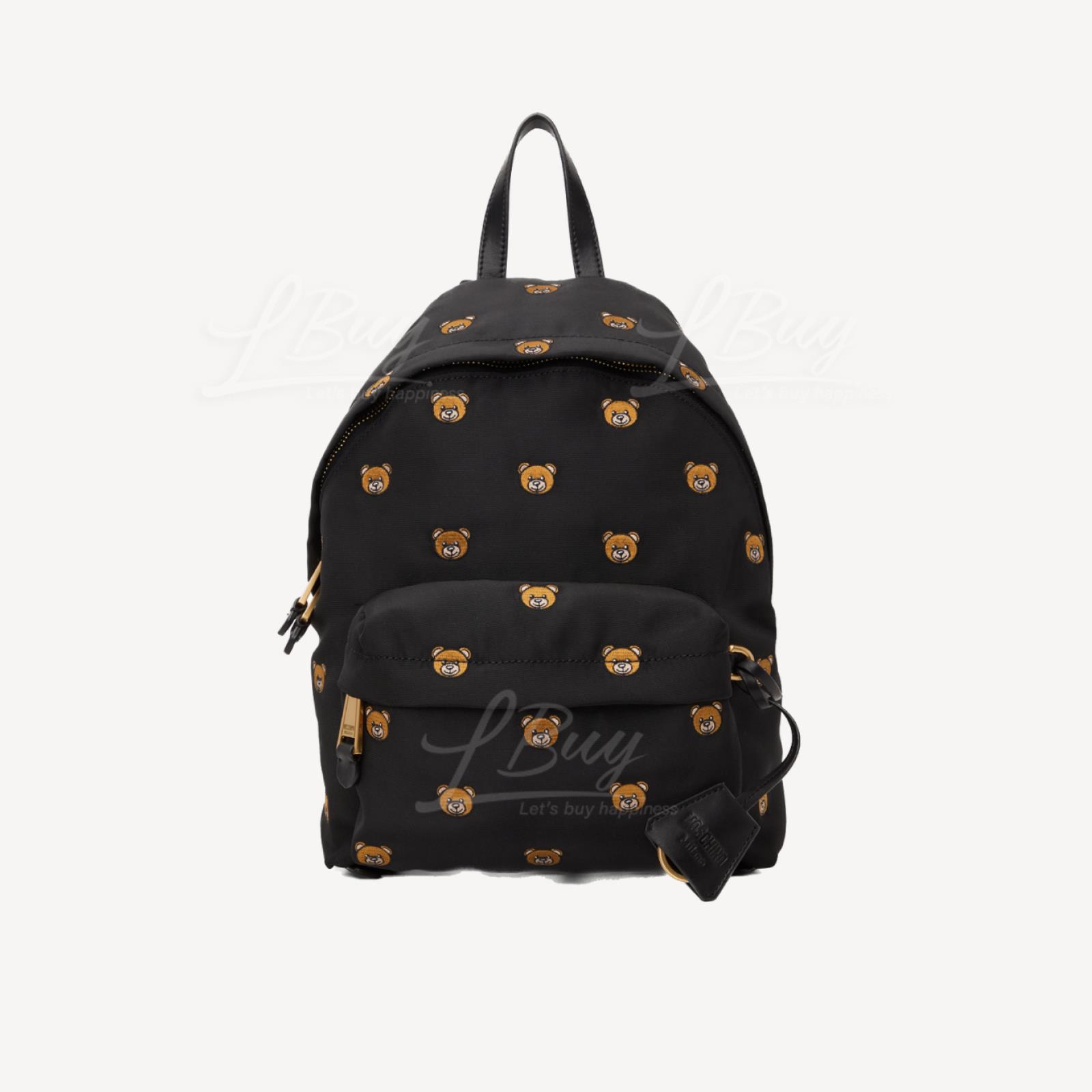 Moschino Black Teddy Bear Backpack
