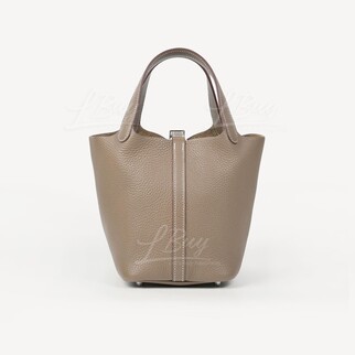 Hermes Picotin Lock 18 Bag 手挽袋  大象灰 銀扣