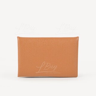 Hermes Calvi Card Holder Gold