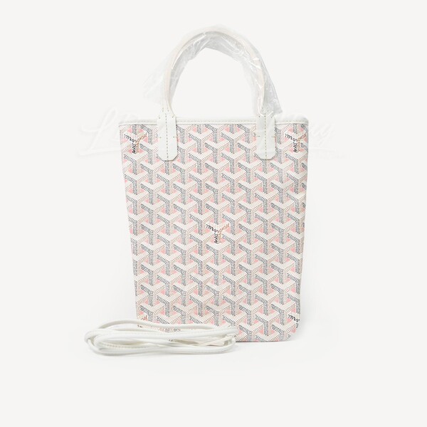 Goyard-Goyard Poitiers Claire-Voie Bag PM 手提袋粉紅色