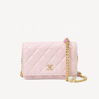 Chanel Resin Chain WOC Chain Bag Light Pink AP2932