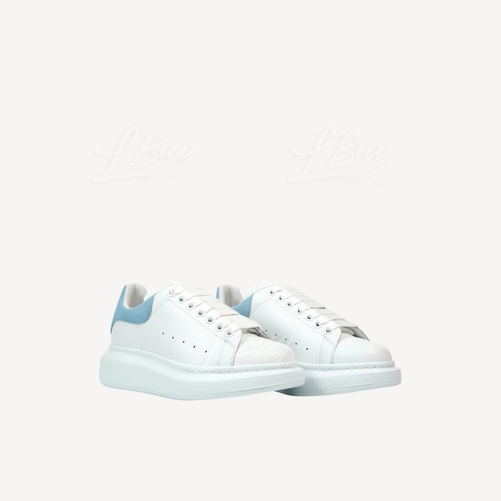 Alexander Mcqueen 粉藍色尾波鞋小白鞋