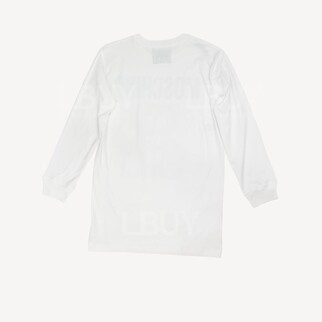 Moschino 意大利國旗泰迪熊 長袖T恤連衣裙 白色