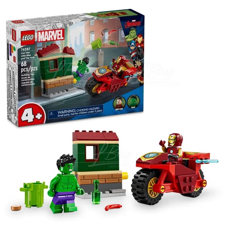 LEGO 76287 Marvel Iron Man with Bike and The Hulk 4
