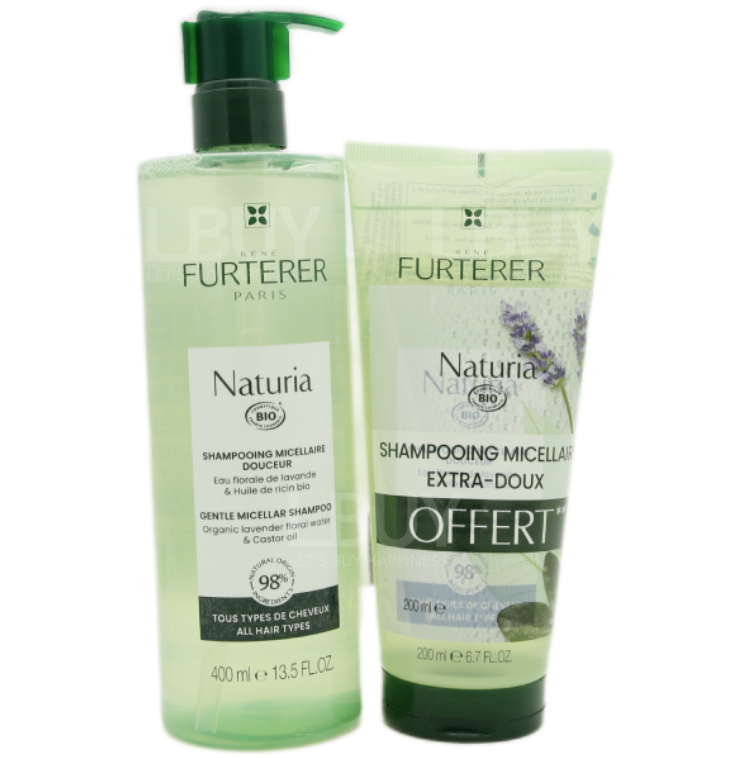 RENE FURTERER NATURIA 有机柔亮洗发水 400ml+200ml