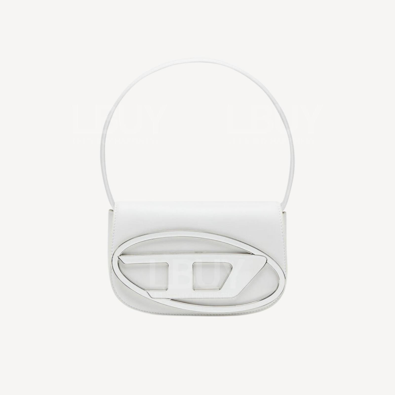 DIESEL 1DR - Iconic shoulder bag in nappa leather White