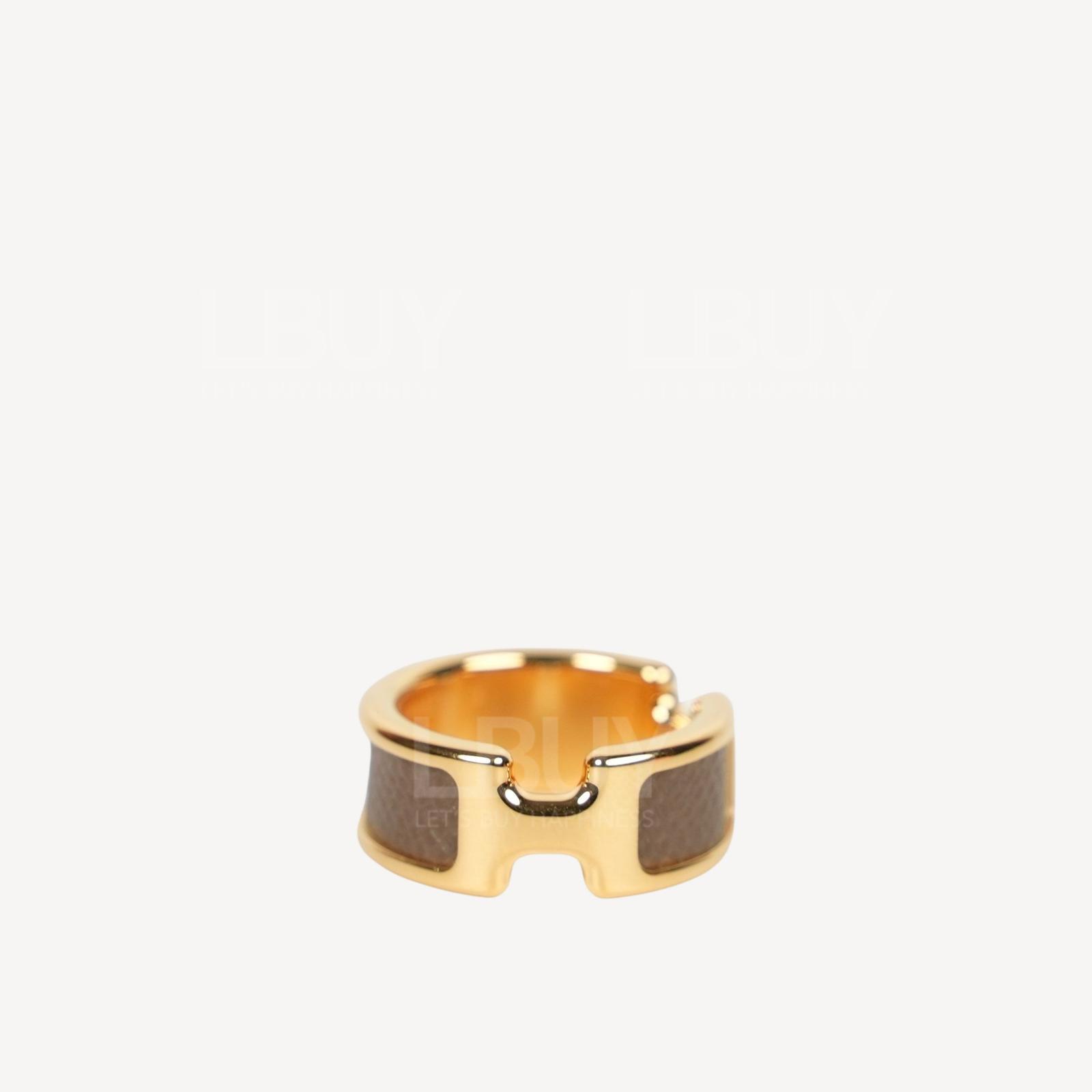 Hermes Olympe Ring Small Model Etoupe ghw
