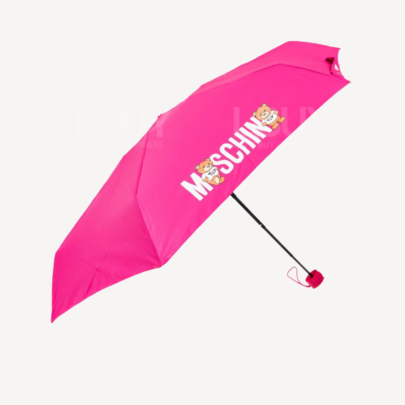 Moschino 桃紅色熊仔頭雨傘