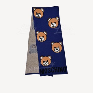 Moschino Teddy Bear Blue  Scarf