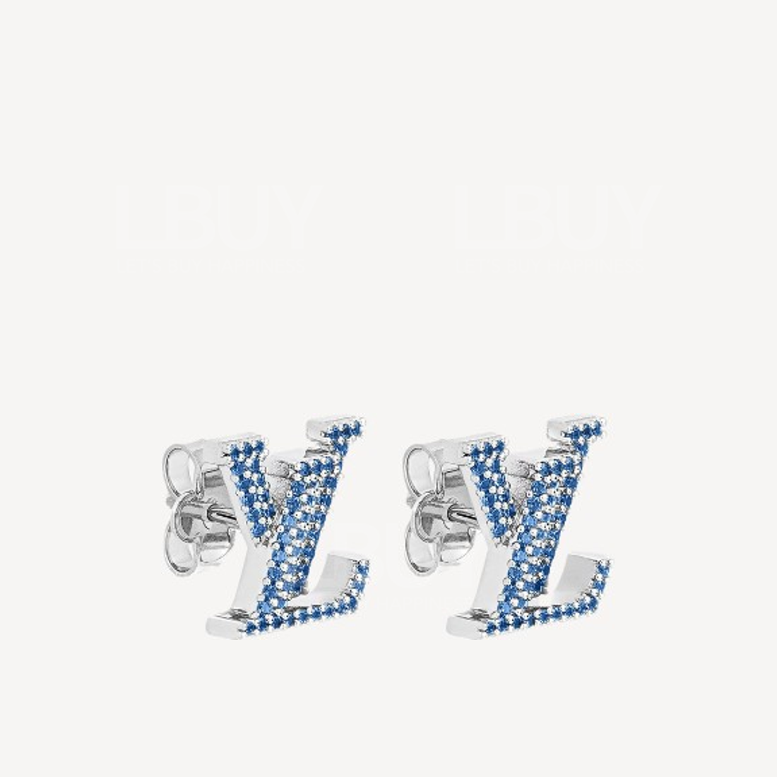 LV Iconic Aquamarine Blue Crystal Earings M00987