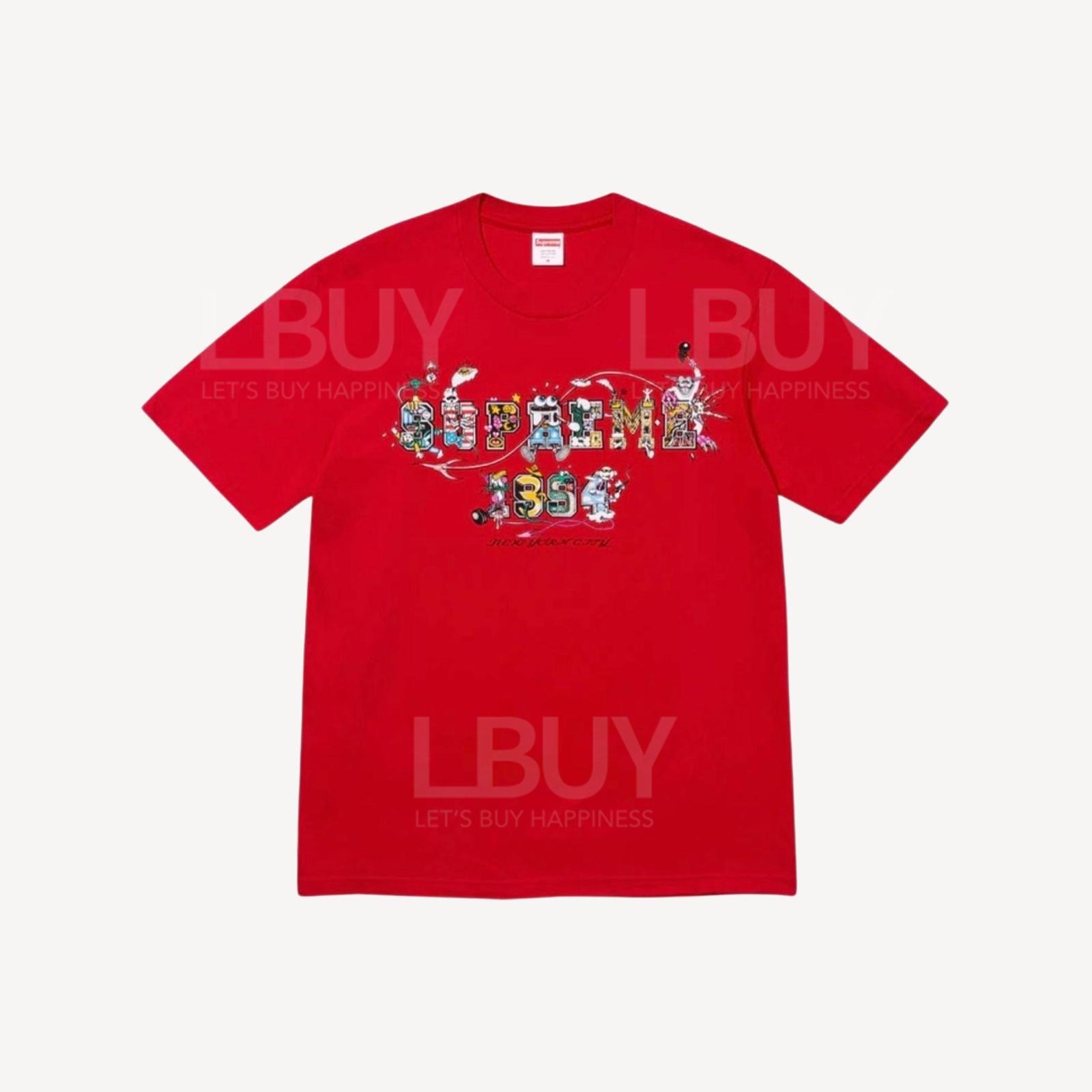 Supreme Varsity 红色短袖T恤