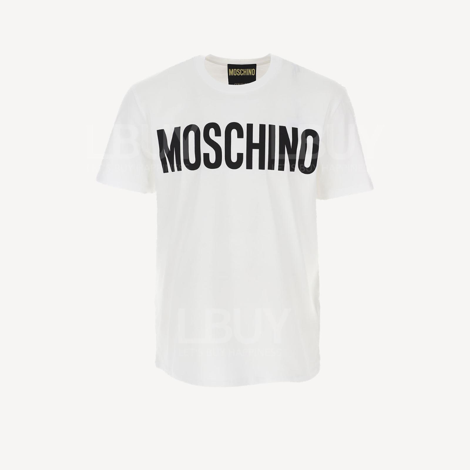 Moschino Black Logo T-shirt White
