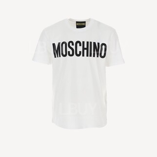 Moschino Black Logo T-shirt White